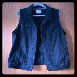Black Denim Vest